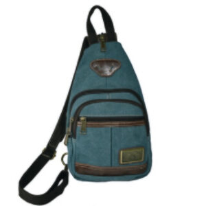 3979T TEAL CANVAS SLING/BACKPACK